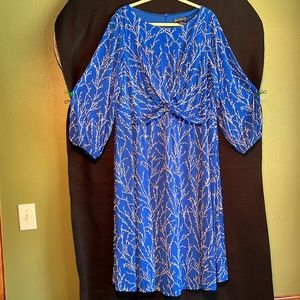 Jessica Howard Blue Maxi Dress Plus Size 20W